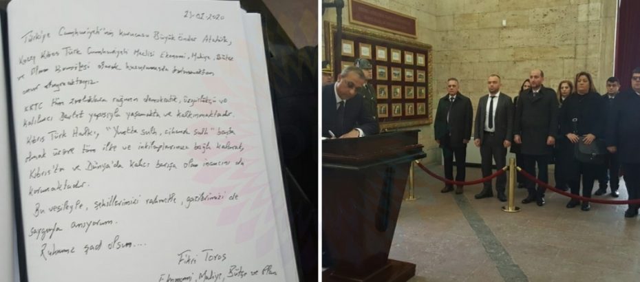 Cumhuriyet Meclisi Ekonomi, Plan ve Bütçe Komitesi üyeleri Anıtkabir'i ziyaret ettiler