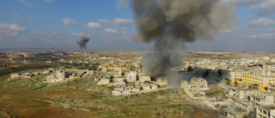 İdlib'de 18 sivil yerleşim Rus bombardımanı altında