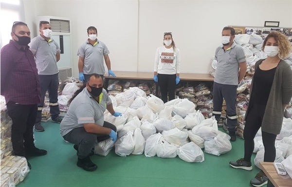 Değirmenlik Belediyesi Dayanışma Mutfağı için  yardım toplamaya devam ediyor