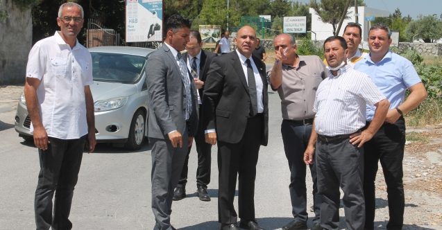 Bakan Atakan, Girne Batı Çevre Yolunda inceleme yaptı