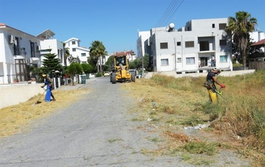 Boş arsa ve arazilerde temizlik çalışması