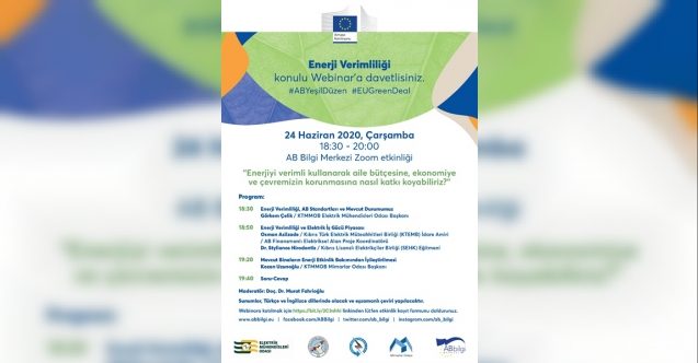 Enerji verimliliği konulu Webinar düzenleniyor