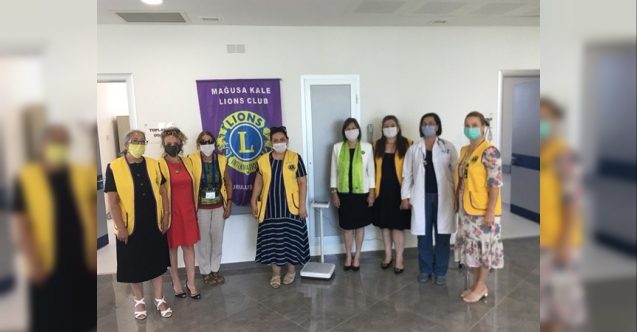 Mağusa Kale Lions Kulübü, onkoloji bölümüne cihaz bağışladı