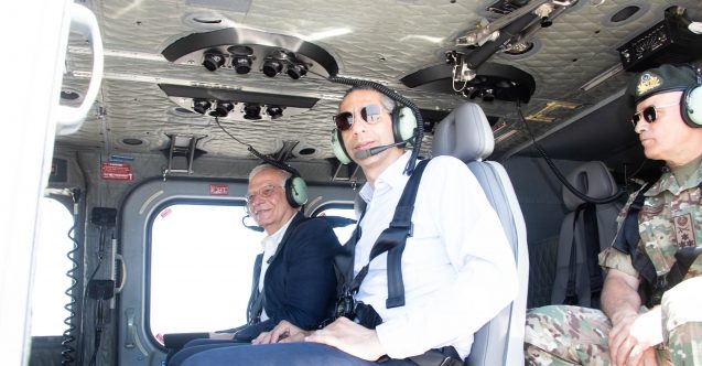 Yavuz gemisini havadan izlediler