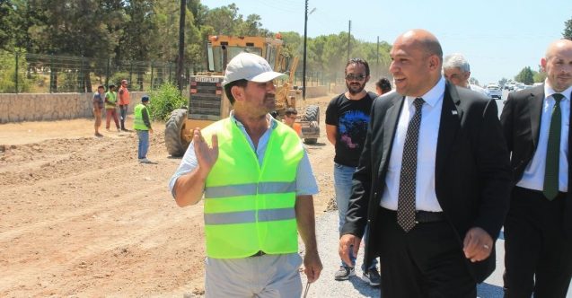 Girne Batı Çevreyolu, yeni çehreye kavuşuyor