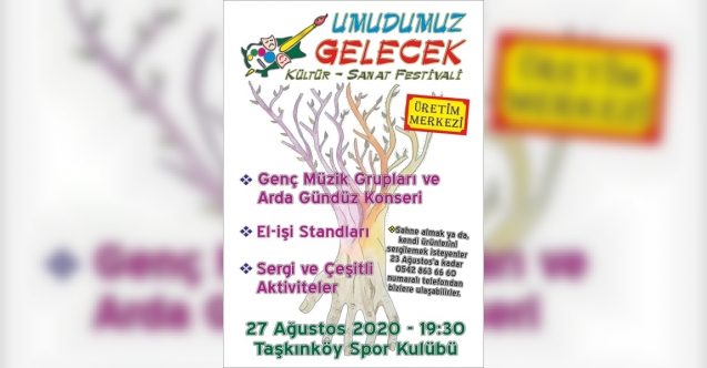 Umudumuz gelecek festivali 27 Ağustos’ta yapılıyor