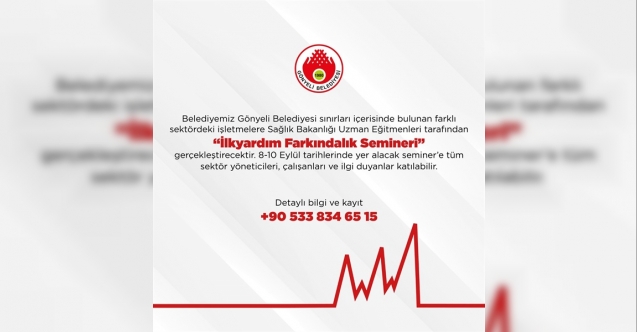 Gönyeli Belediyesi İlkyardım Farkındalığı Seminerleri düzenleniyor