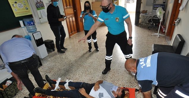 Deprem tatbikatı gerçeği aratmadı