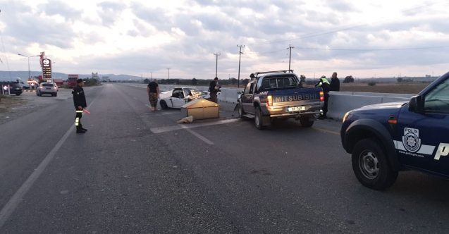 Güzelyurt-Mevlevi yolunda kaza: 1 ölü, 4 yaralı