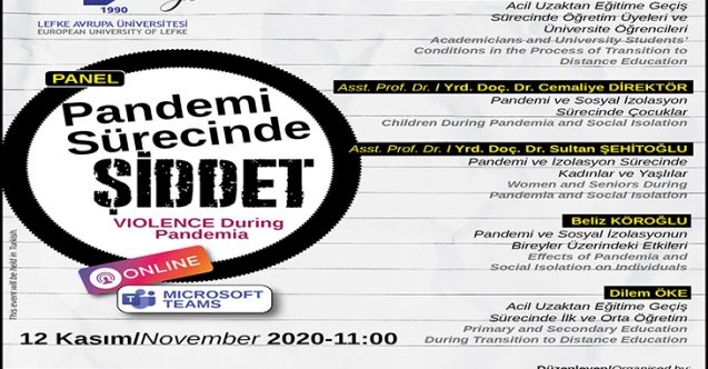 LAÜ’de “Pandemi Sürecinde Şiddet” konulu panel düzenlenecek