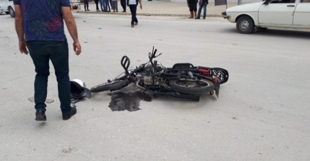 65 Yaşındaki Motosiklet Sürücüsü Ağır Yaralandı