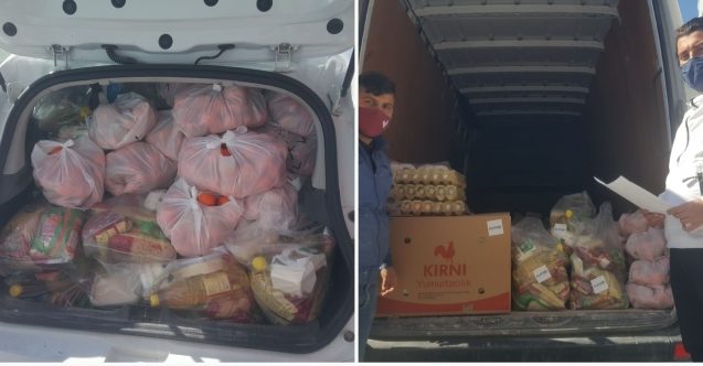 Geçim sıkıntısı çekenlere gıda yardımı