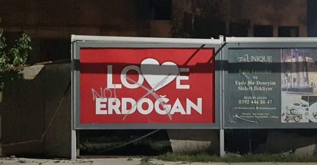 Erdoğan pankartına saldırı için dört kişiye dava