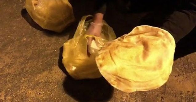 Corona virüs hastası lavaş dağıtırken yakalandı