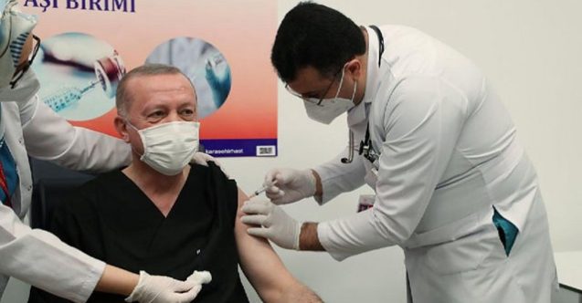 Erdoğan üçüncü dozda farklı aşı olmuş