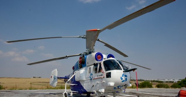 Yangın helikopteri KKTC’de