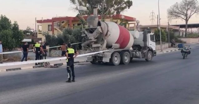 Beton mikserinin çarptığı bisiklet sürücüsü ağır yaralandı
