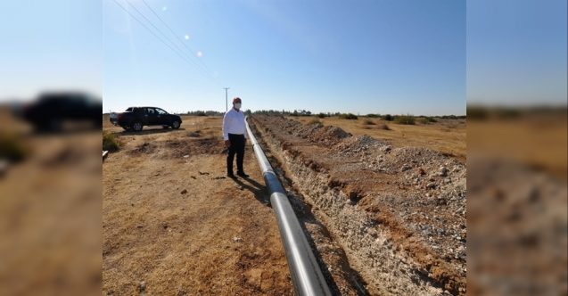 Yeni havalimanına boru hatları döşeniyor
