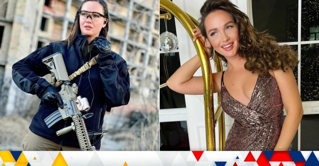 Eski Ukrayna güzeli orduya katıldı