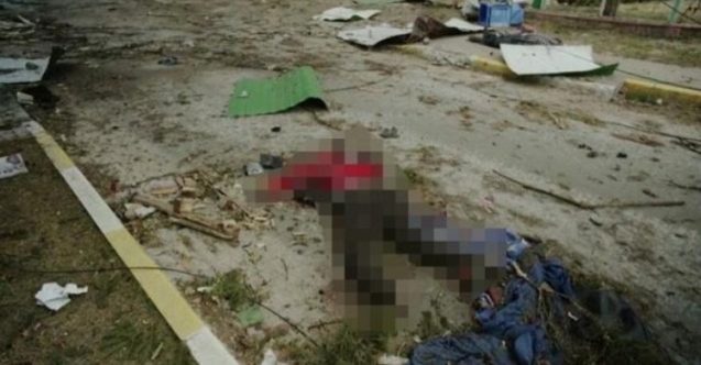 Kan donduran görüntü: Sokaklarda cesetler var