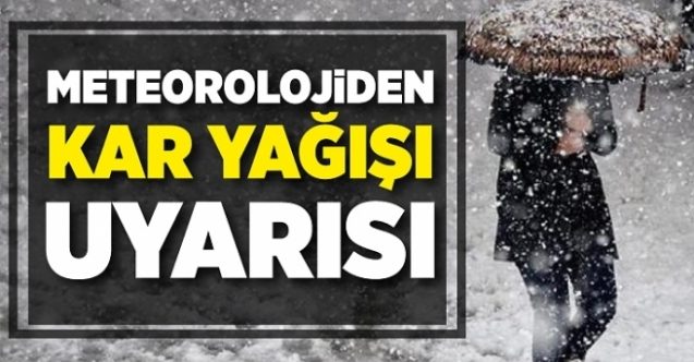 Pazar günü kar yağacak