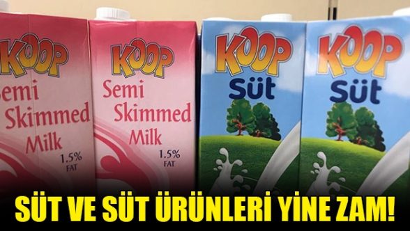 Süt ve süt ürünlerine bir zam daha! Süt 20 TL'ye, hellim 130 TL'ye....