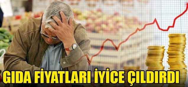 Yıllık gıda enflasyonu rekor kırdı