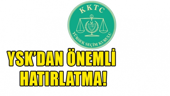 Seçim yasaklarına dikkat!