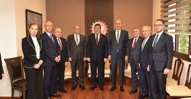 Üstel, Numan Kurtulmuş ve Tahir Budaqov ile görüştü