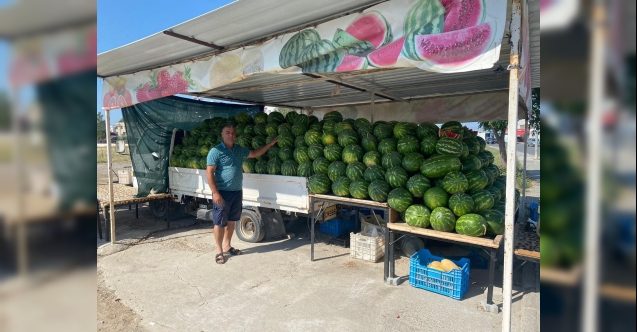 Galif'te karpuz keyfi bir başka