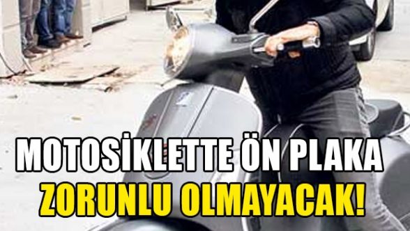 Motosikletlerde ön plaka zorunluluğu kalktı