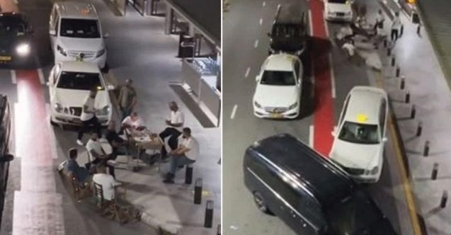 Taksicilerin kahve içme görüntüleri tepki çekti