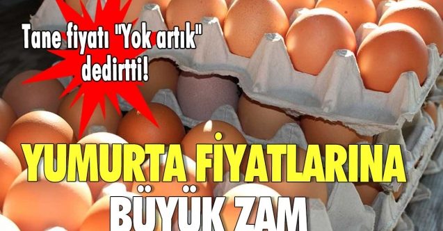 Yumurtaya da zam