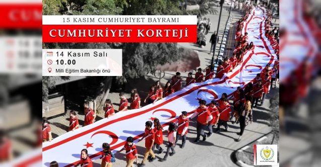 Lefkoşa’da Cumhuriyet Korteji yapılıyor