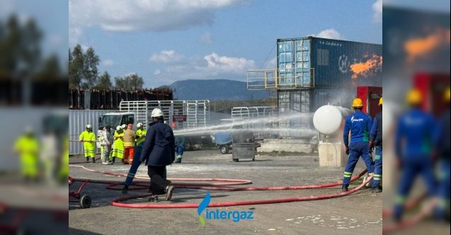 İntergaz'dan hayat kurtaran tatbikatlar