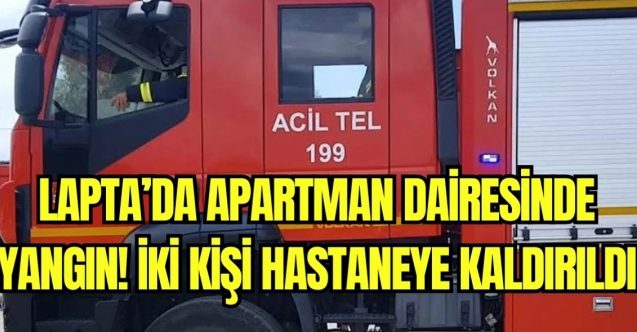 Lapta’da yangın: İki yaralı