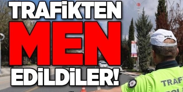 145 araç trafikten men edildi