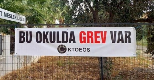 Dört okulda grev var