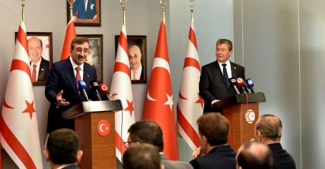 Cevdet Yılmaz KKTC'de: "Tutuklamalara kayıtsız kalmayacağız"