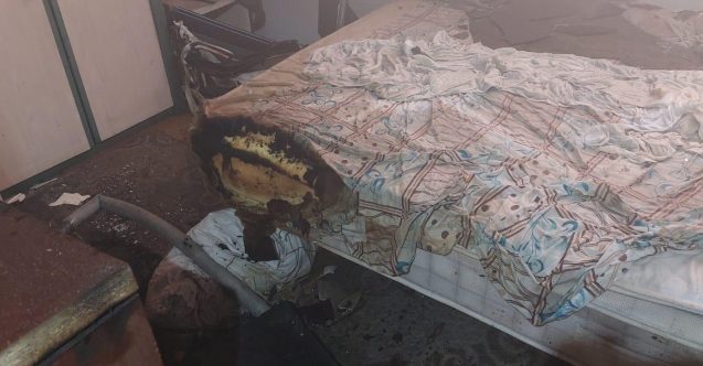 Çakmakla oynayan çocuk yangın çıkarttı