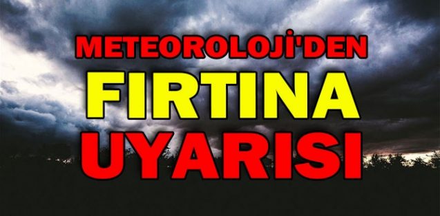Fırtına uyarısı