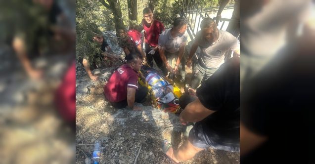 St. Hilarion'da araç uçuruma uçtu