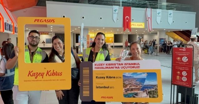 Pegasus, Ercan-İstanbul Havalimanı seferlerine başladı