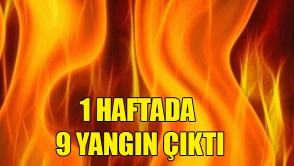 9 yangında 3 milyon TL zarar