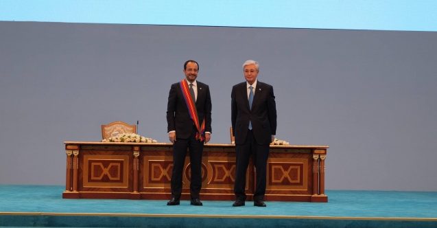 Kazakistan’dan Hristodulidis’e dostluk nişanı