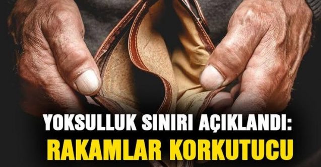 Yoksulluk sınırı 234 bin TL oldu!
