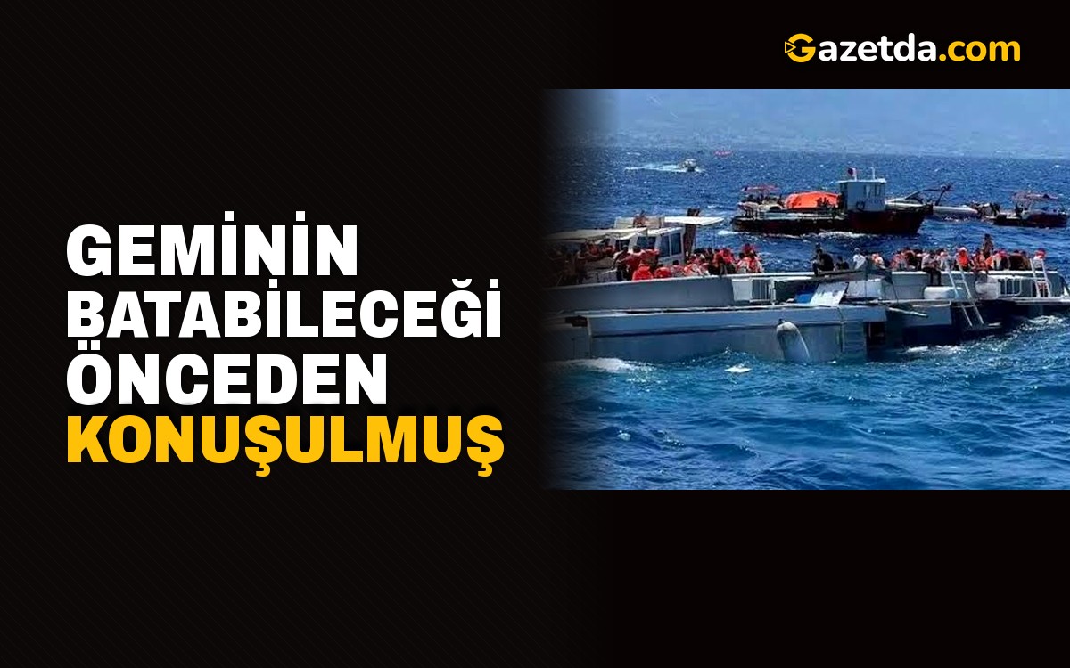 Geminin batabileceği önceden konuşulmuş